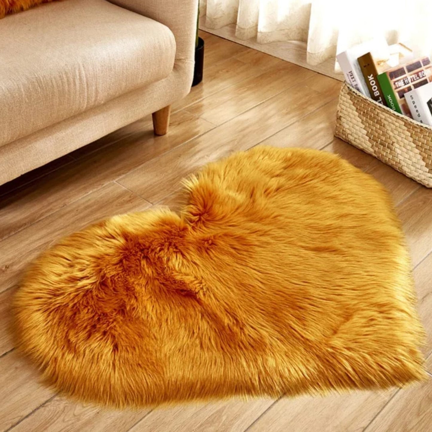 Love heart decorative rug