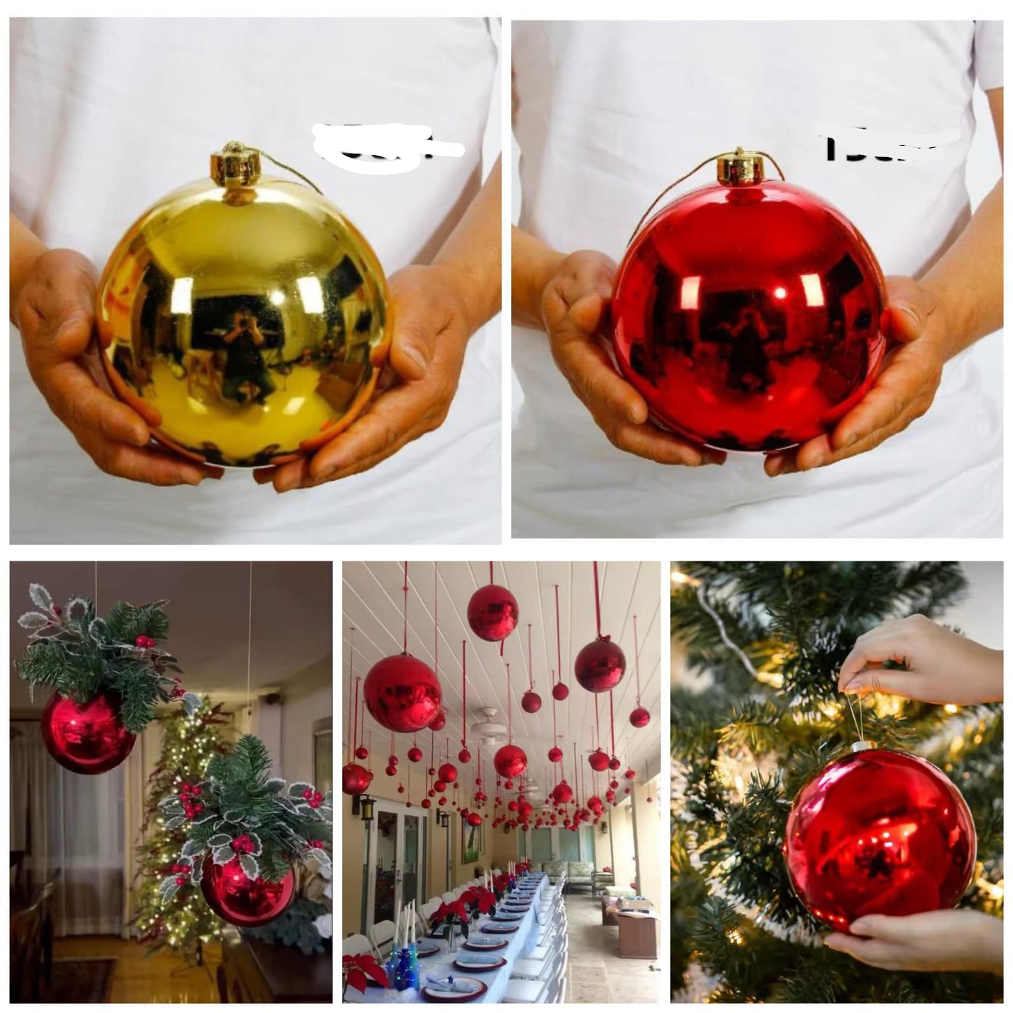 1 Large 15Cm Christmas Ball