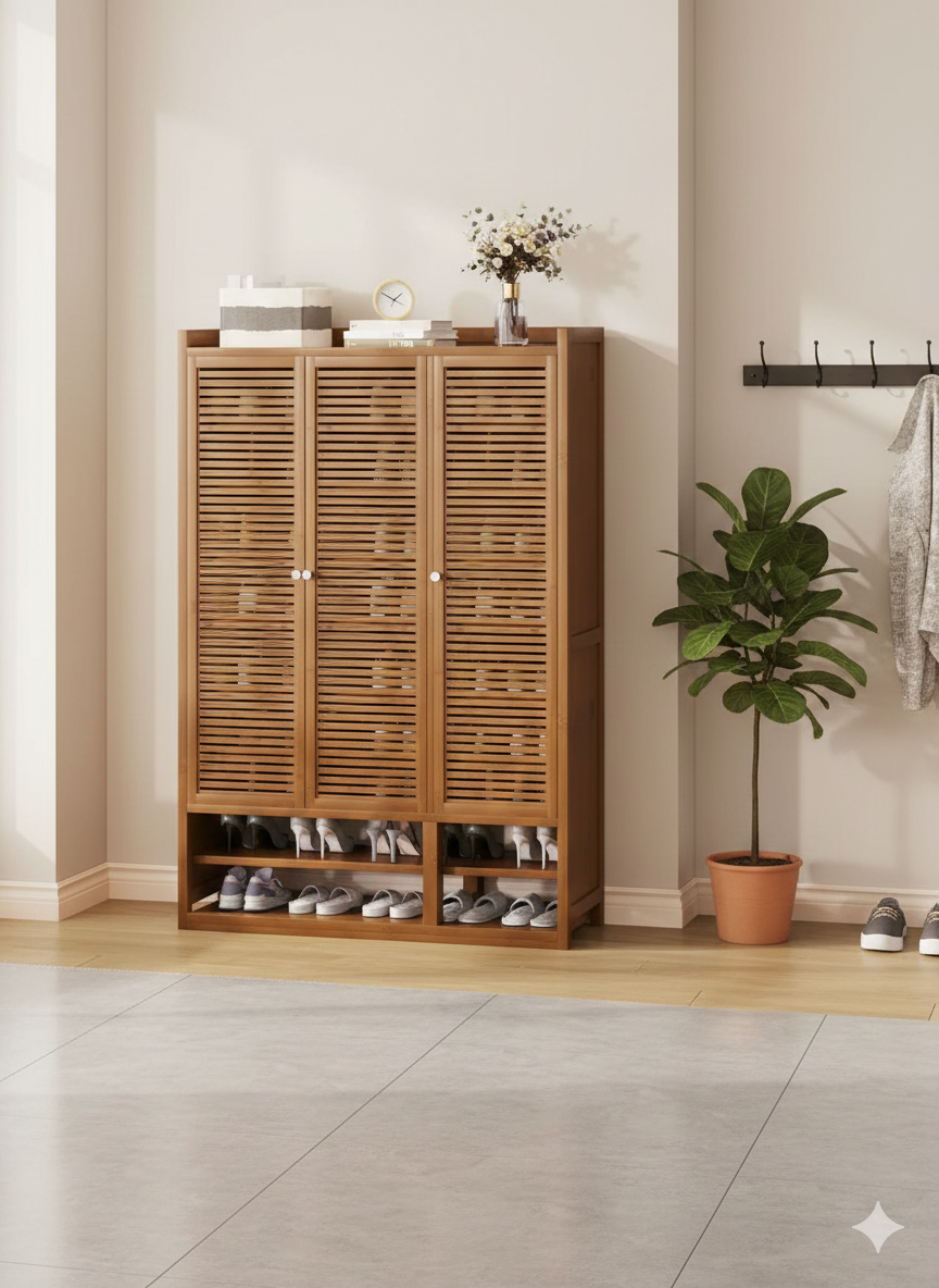 10 Tier Bamboo Shoe Rack Cabinet Gha