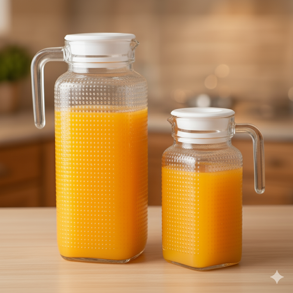 Dotted Glass Pitcher Water  Jugs 1.8L  1.2L