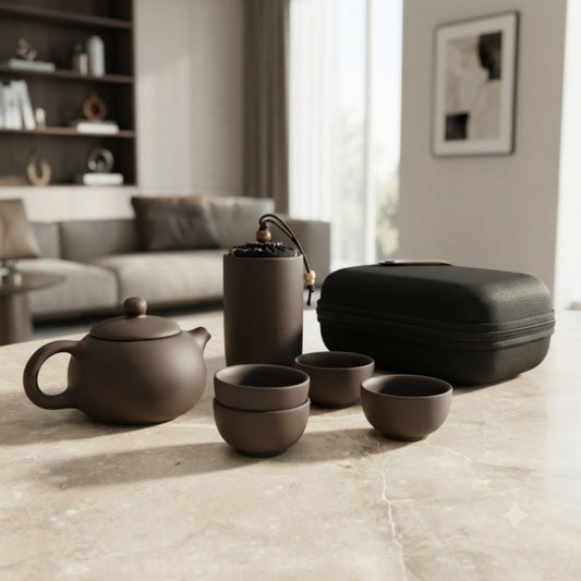 Portable Ceramic Teapot Set
