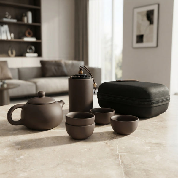 Portable Ceramic Teapot Set