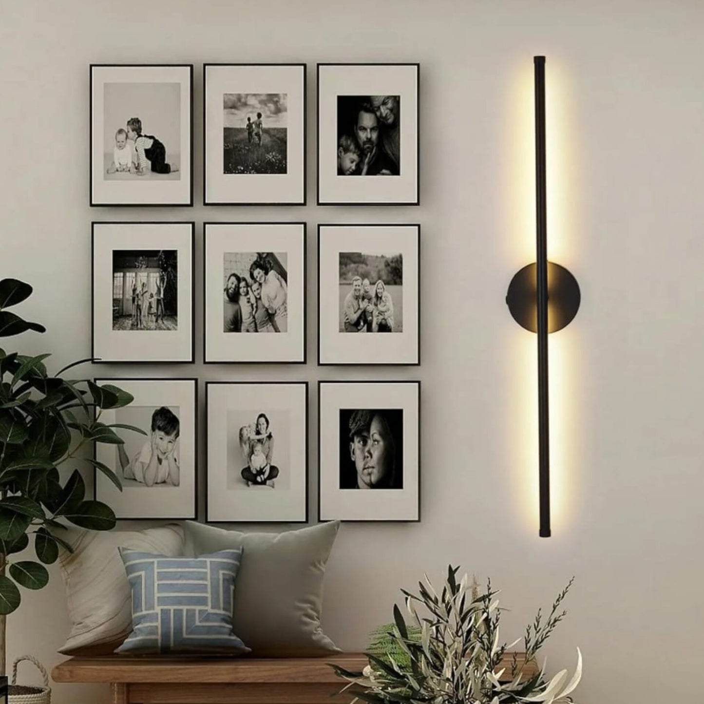 Wireless LED Wall Sconce Lamp with Remote Control