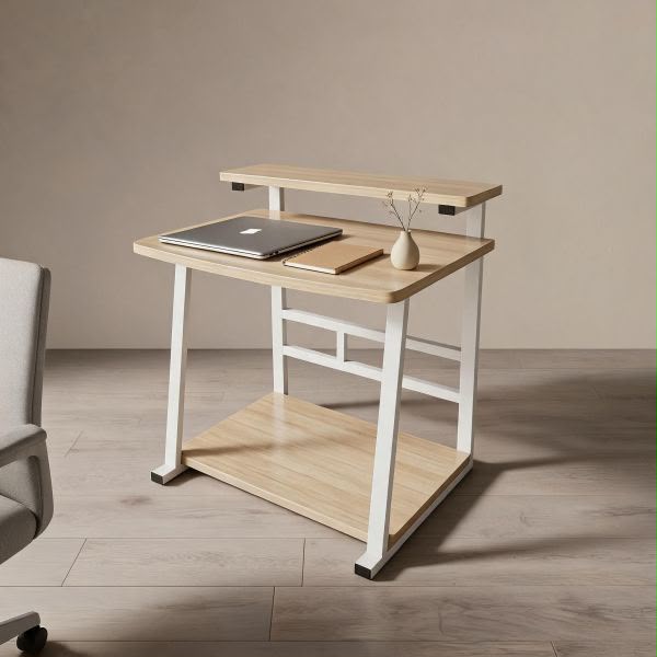 Laptop Stand Study Table Desk with Monitor Raiser