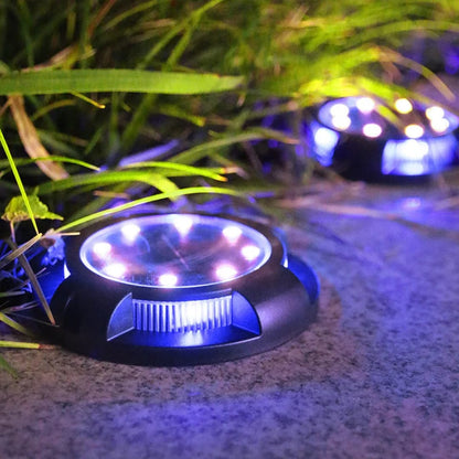 4 Pieces LED Solar Garden Ground Lights