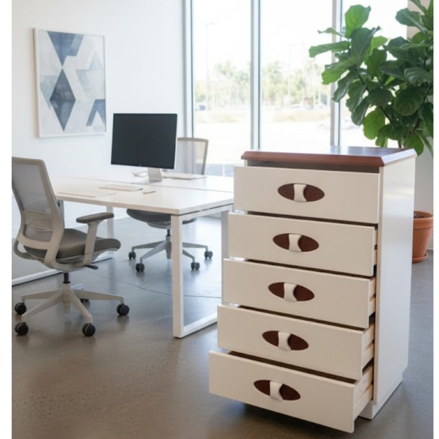 Ash tree chest of drawers