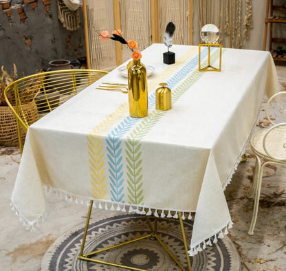 Linen dining table