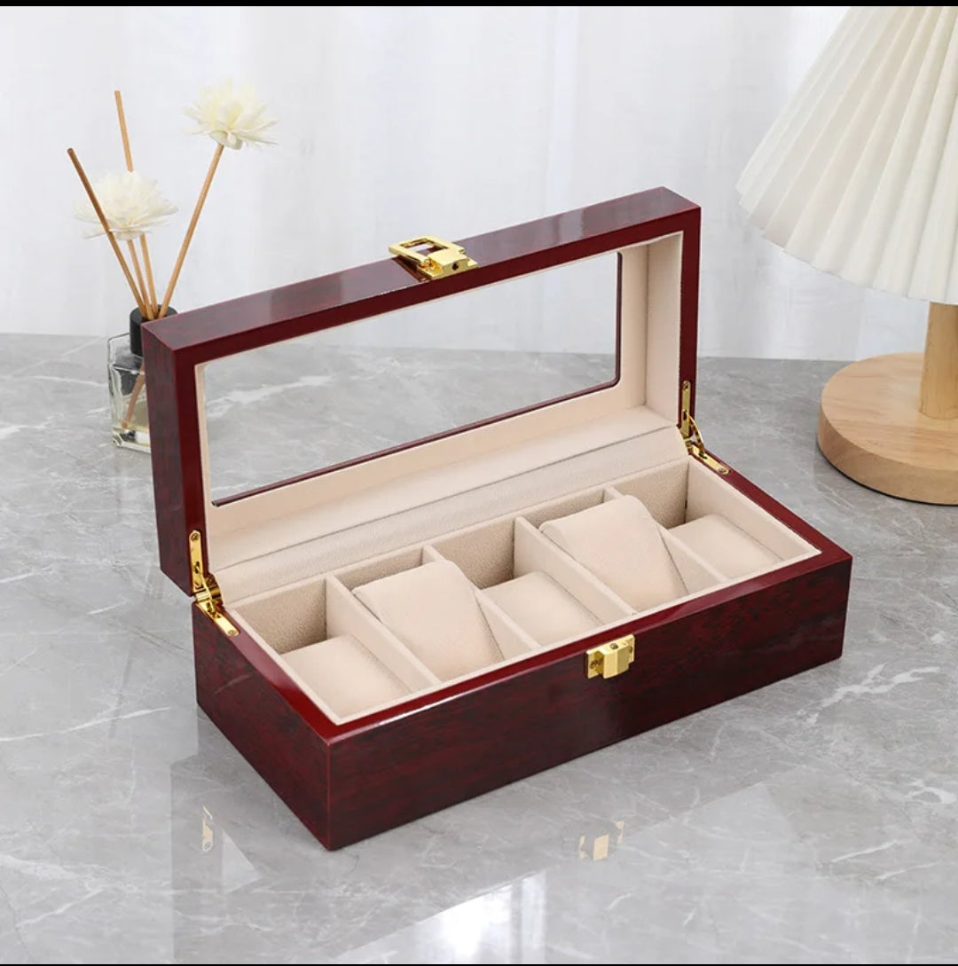 Six Slot Wooden Watch Case Gha