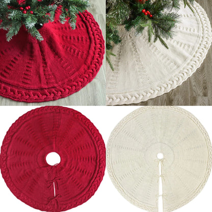 Christmas Knitted Tree Skirt