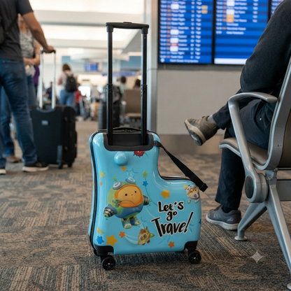 Unisex Kids Cartoon Travel Suitcase