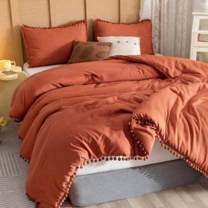 Pom Pom Duvet Cover Set - 6x6 / 6x7