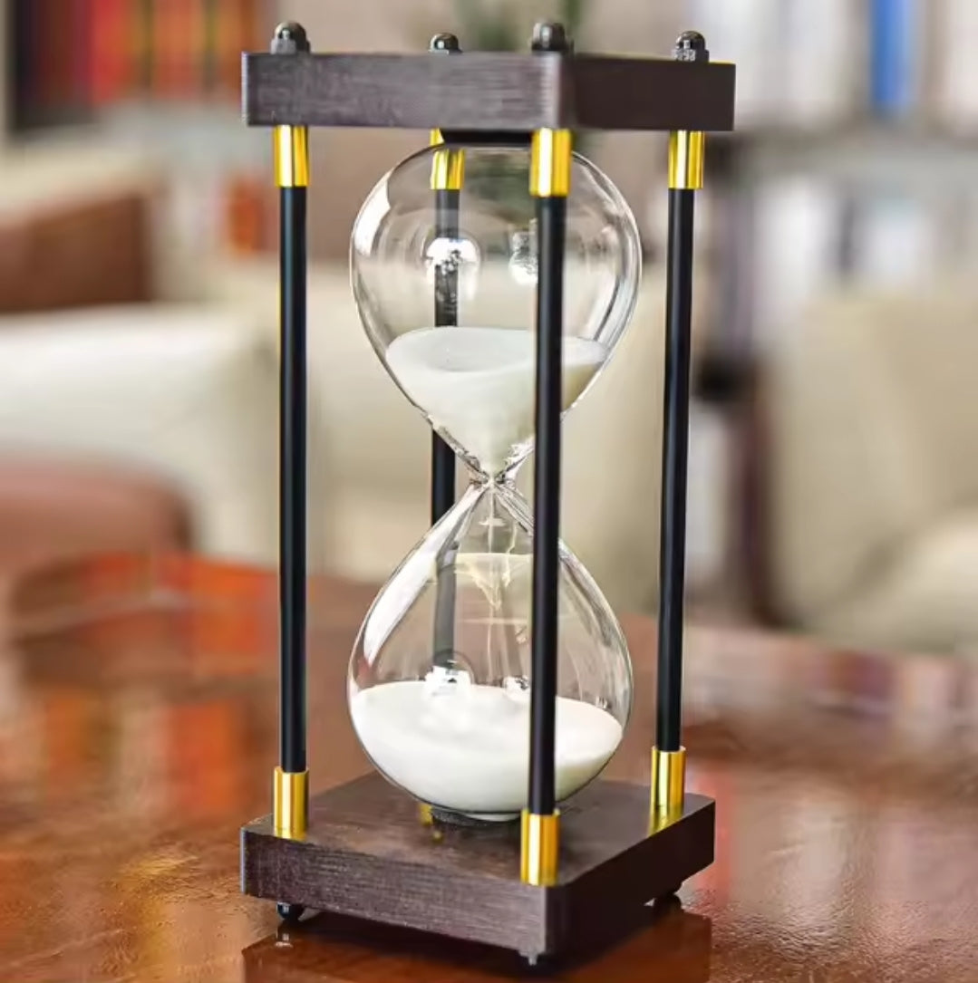 Hour Glass with White Sand