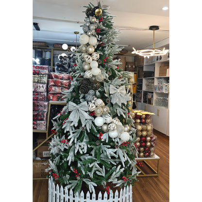 3M Snow Flocked Christmas Tree with Cones and Berries