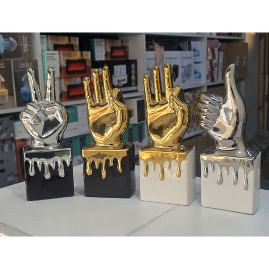 Medal Thumbs Up Trophy gold silver decoration