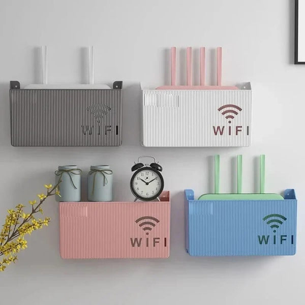 Wall Mounted Wireless Wi-Fi Router Box Organizer