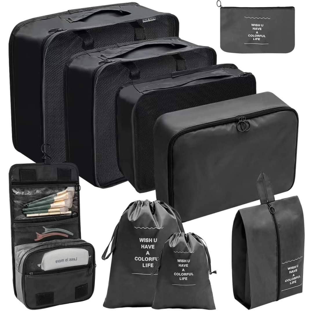 9-Piece Luggage Travel Organizers for Suitcases