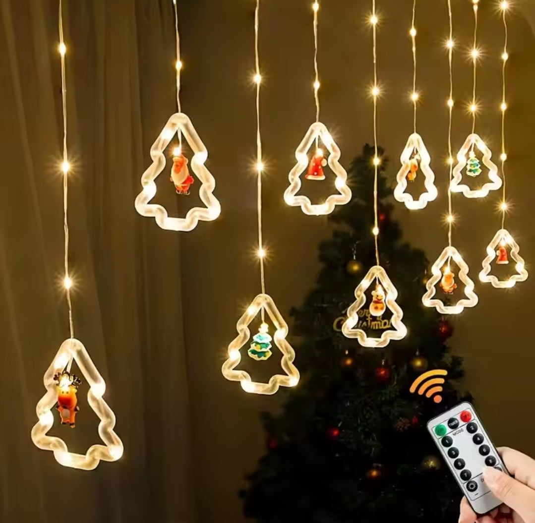 3M LED USB Christmas String Lights | Pendant Lamp Snowman Star Tree Garland with remote