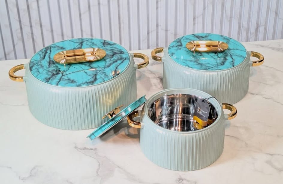 3Pc insulated food warmer