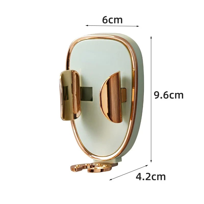 Wall mounted toothbrush holder