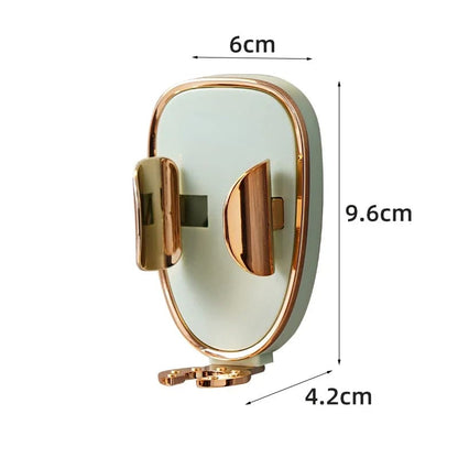 Wall mounted toothbrush holder