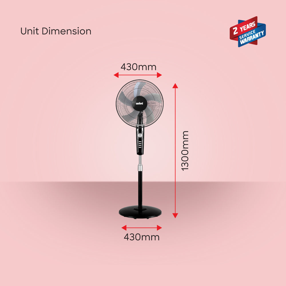 Sanford 16 Inch Stand Fan SF902SFN