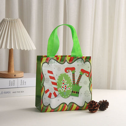 4Pcs Christmas Gift Bags Kraft Paper