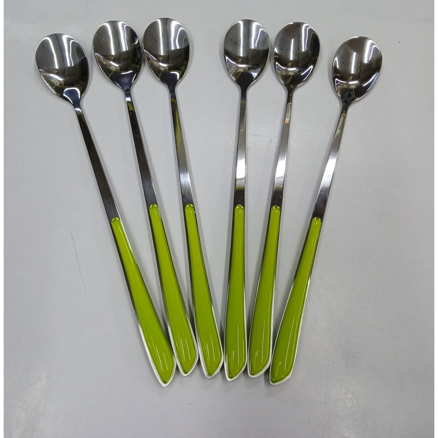 6Pcs colored table spoons