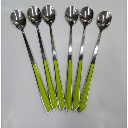 6Pcs colored table spoons