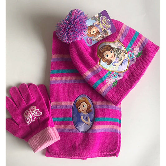 3pc Winter kids cartoon themed beenies