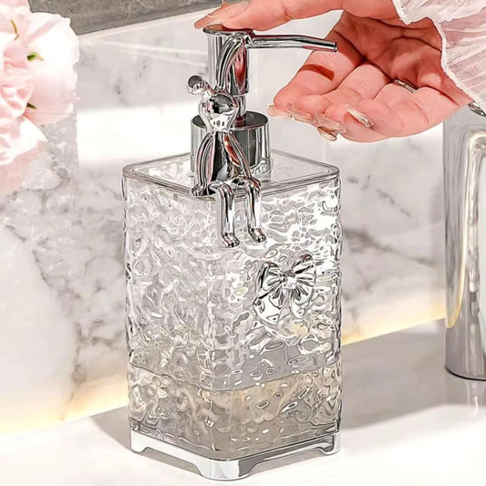 300ml clear, refillable acrylic soap/liquid dispenser