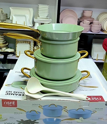 12pcs Ceramic Cookware Set