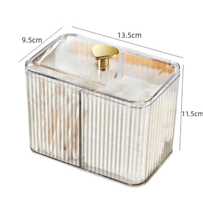 Acrylic cotton swab storage