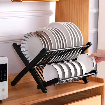 X folding drain rack