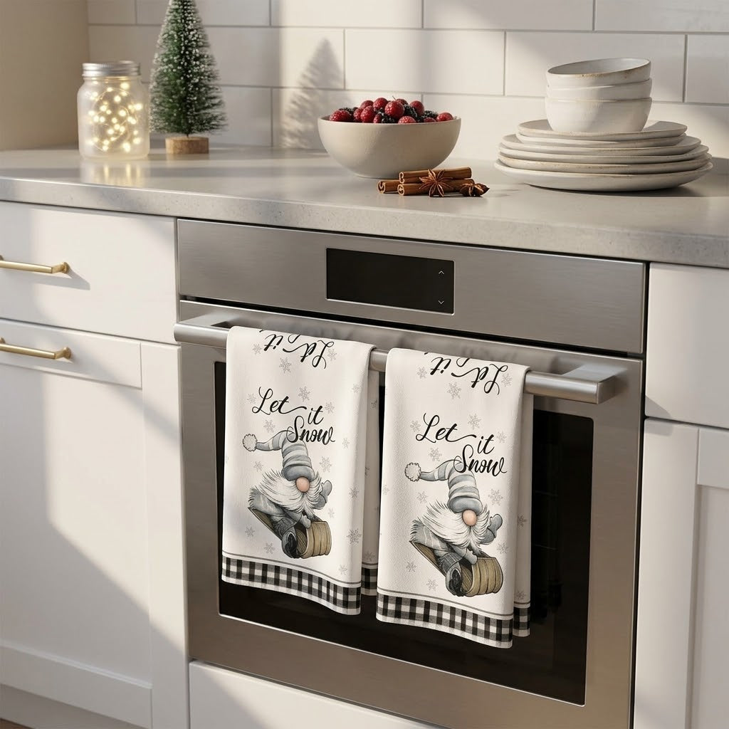 3 Pieces Christmas Themed Kitchen Towel Set