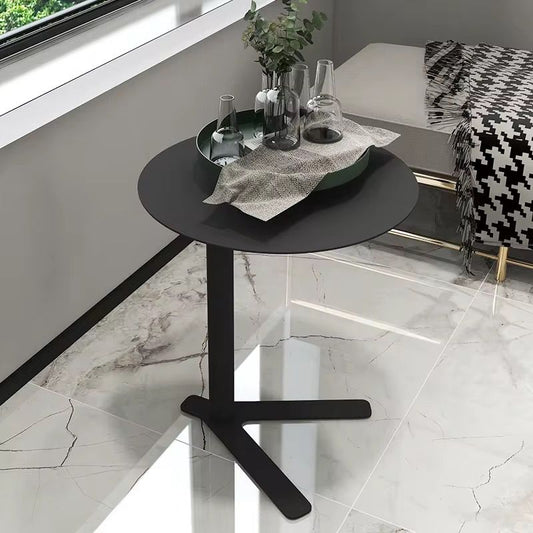 Modern iron frame accent side table gha