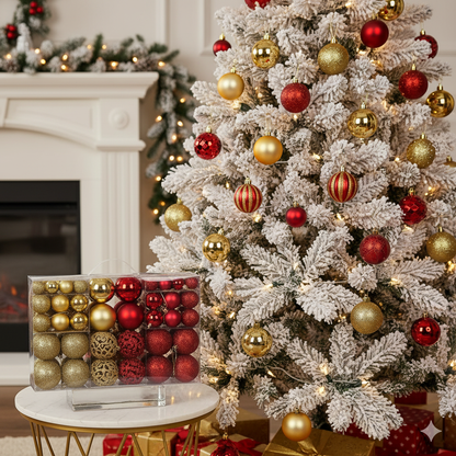100 Christmas balls
