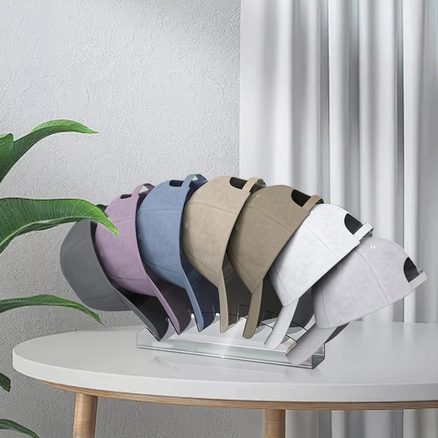 Baseball cap display rack