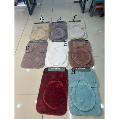 Large 3 in 1 Toilet Bathroom Mats