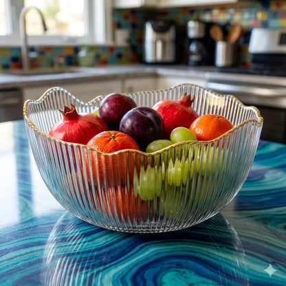 Ribbed Dessert Salad Bowl
