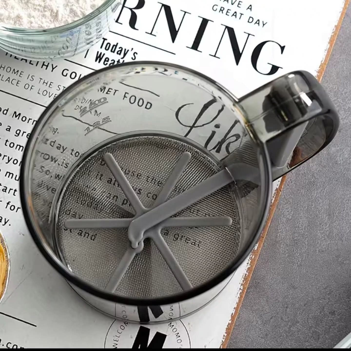 Flour sifter cup