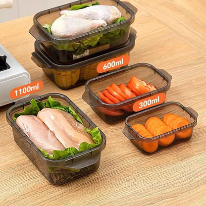 Stackable Three Airtight Food Storage Container Set