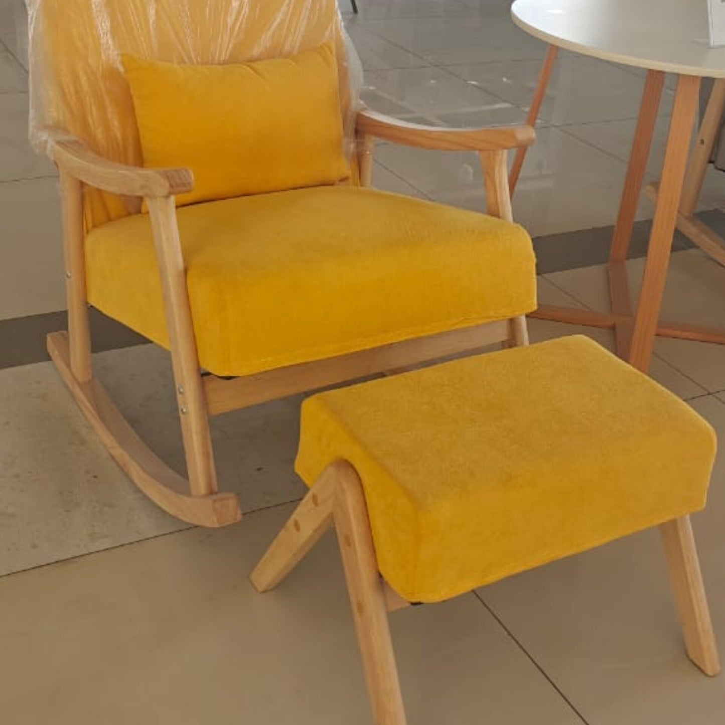 Rocking chair with Ottoman footrest