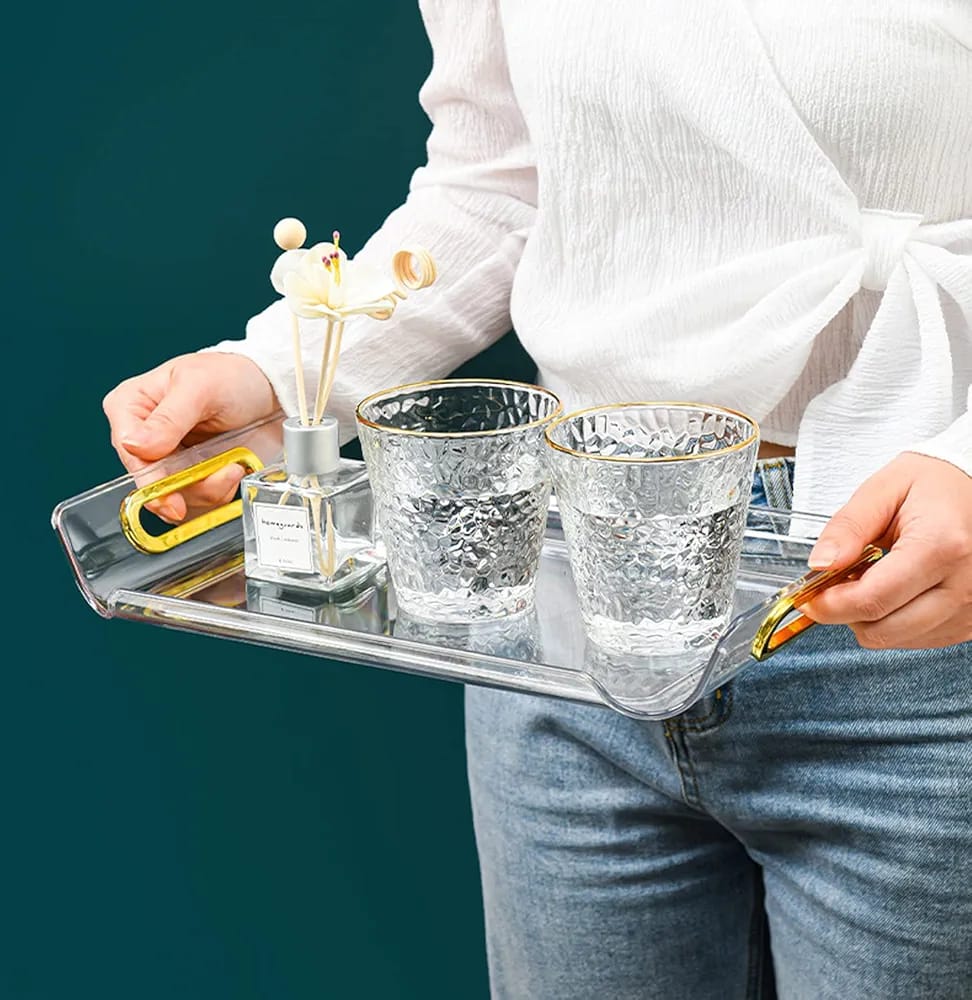 Acrylic curved serving tray