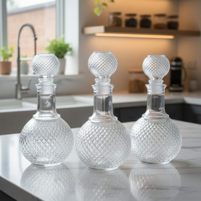 Round Glass decanter