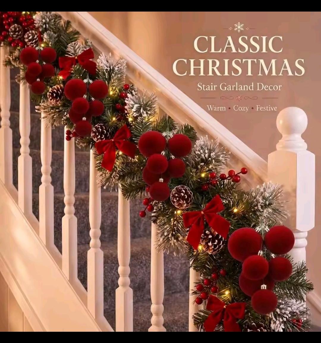 6Pcs Set of Burgundy Christmas Ball Clusters Ornaments