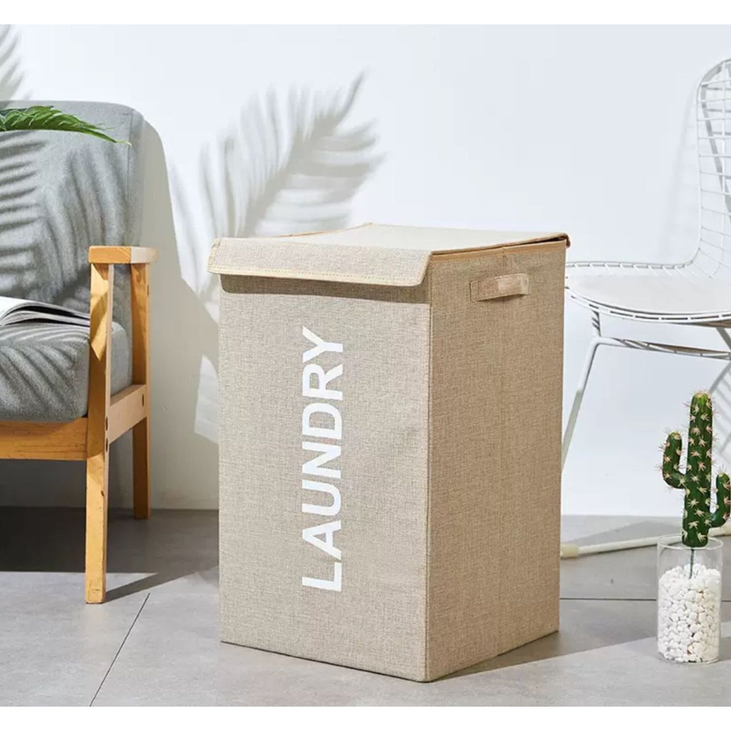 Foldable laundry basket