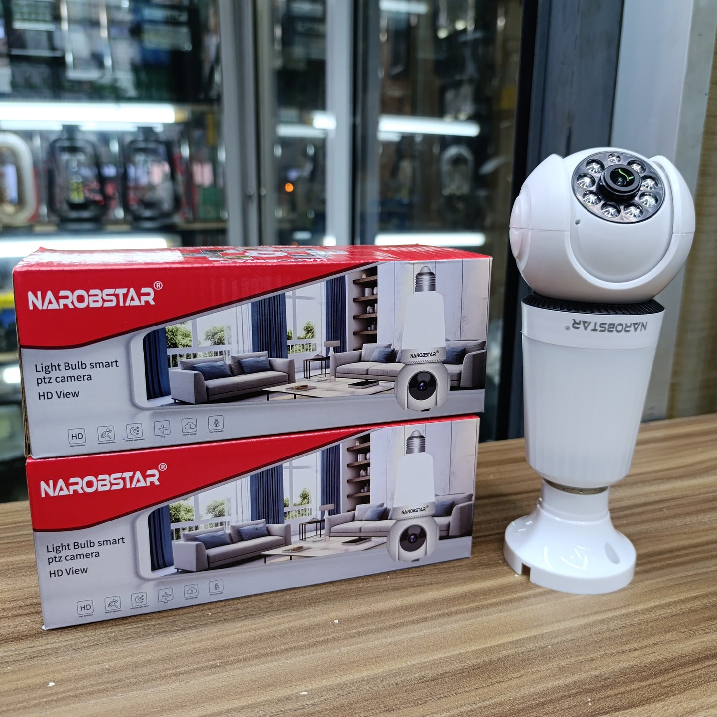 WiFi Light Bulb Smart PTZ Camera