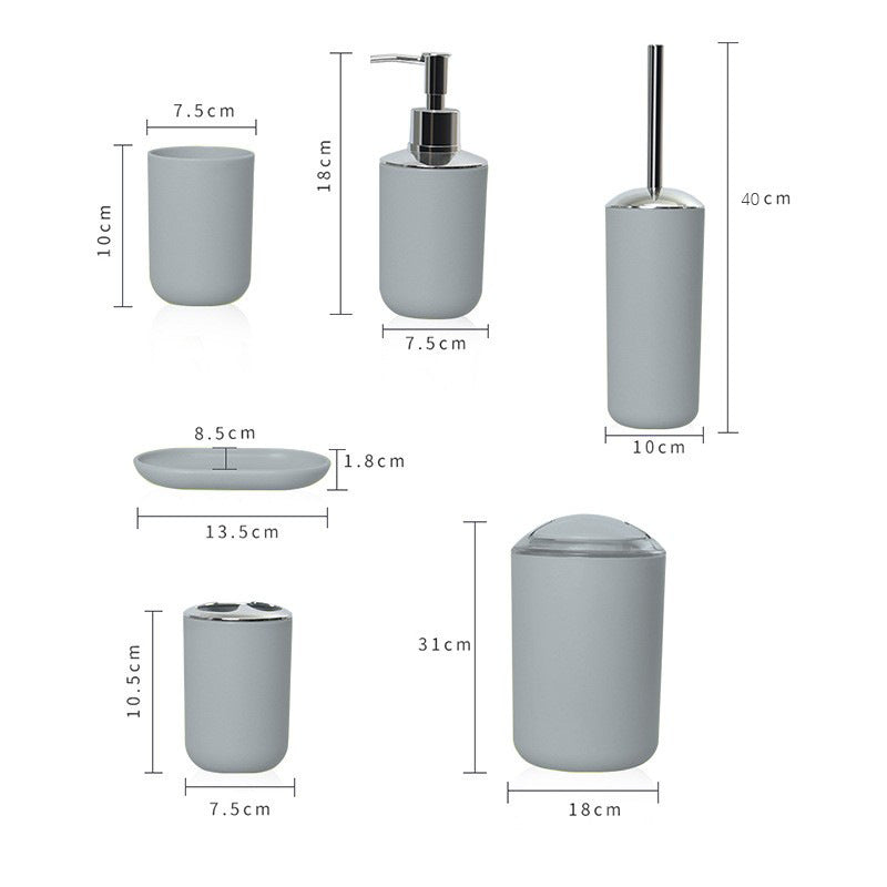 Bathroom accessories set bathroom organizer