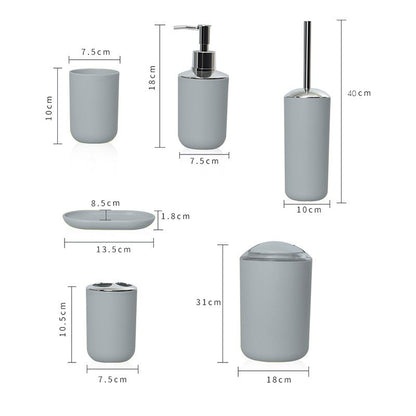 Bathroom accessories set bathroom organizer