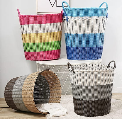 Rattan multipurpose laundry basket